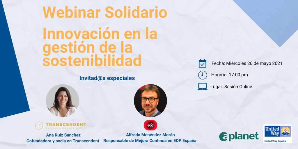 Webinar Solidario - Innovación en Gestión Sostenibilidad